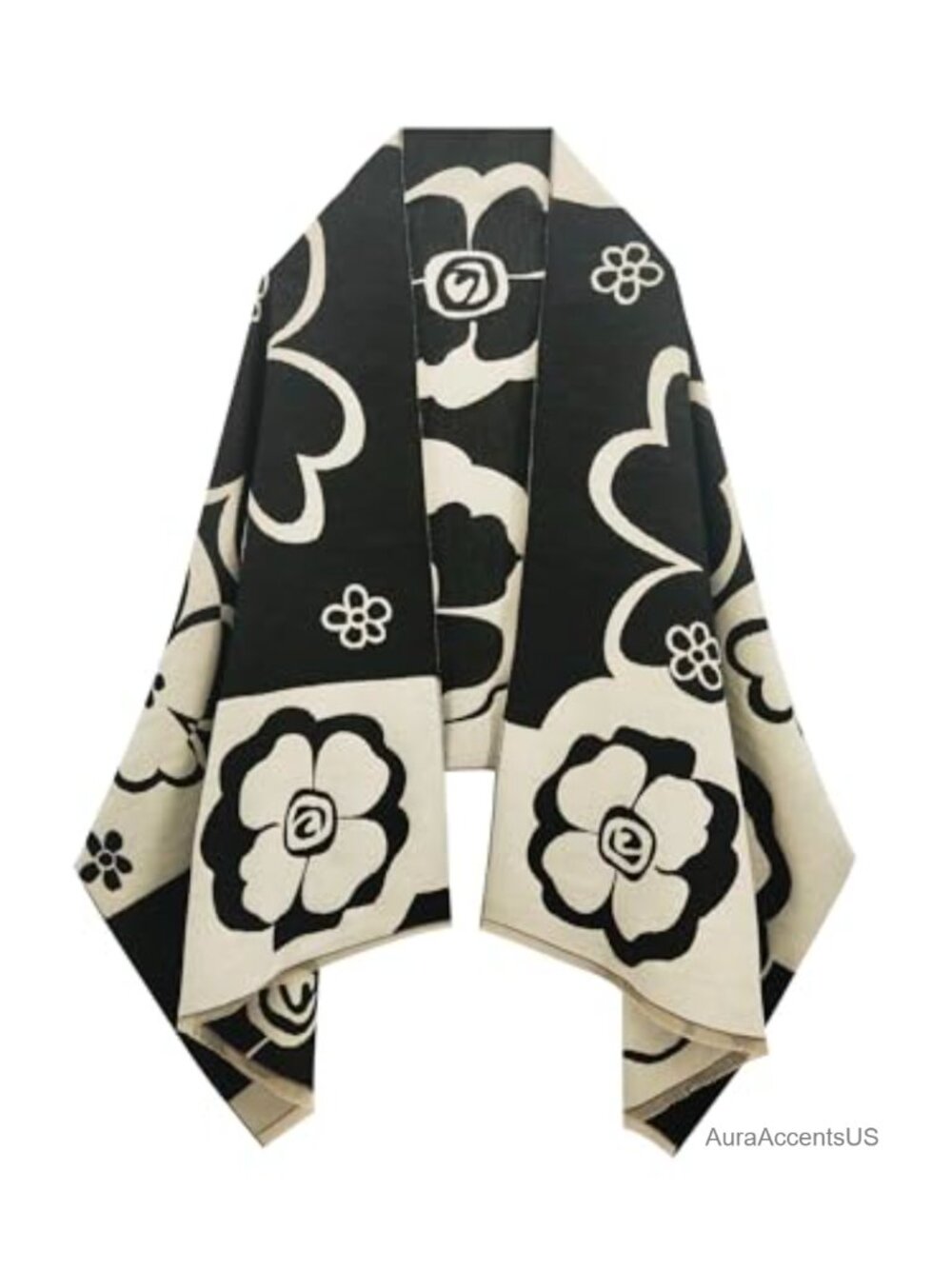 Reversible Pashmina Shawl Wrap Women's Acrylic Scarf